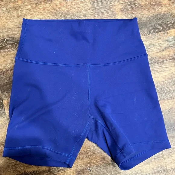 Electric blue lululemon bike shorts